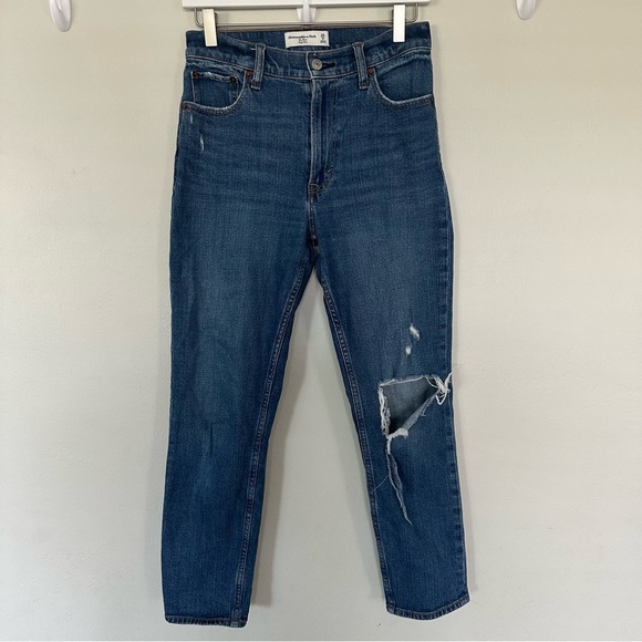Abercrombie & Fitch The Mom High Rise Jeans Size 25/0 - Picture 1 of 7